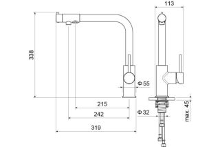 Смеситель для кухни Aquatek Европа AQ1386CR хром