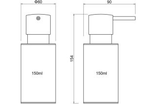 Дозатор Aquatek Оберон AQ4229MB черный