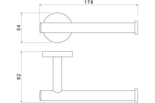 Бумагодержатель Aquatek Оберон AQ4208CR хром