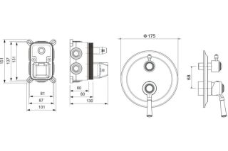 Смеситель для душа Aquatek Классик AQ1547CR хром