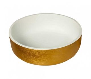 Раковина накладная Boheme Corian золото 819-G