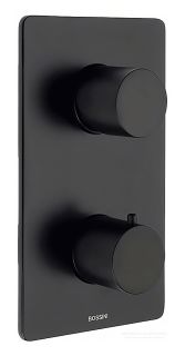 Встраиваемый смеситель для душа Bossini Oki/Teo Z00004.073 чёрный матовый