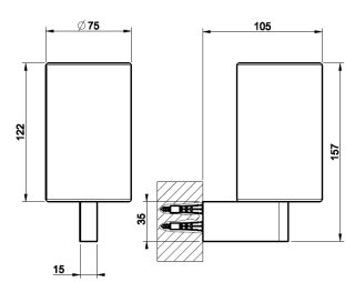 Стакан Gessi Origini Accessories 66408.845 тёмная бронза