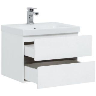 Тумба под раковину Aquanet Беркли 254289 60 см белый/дуб рошелье