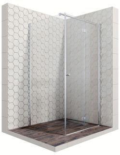 Душевой уголок Ambassador Diamond 12011106R 100x100см правый хром/прозрачное