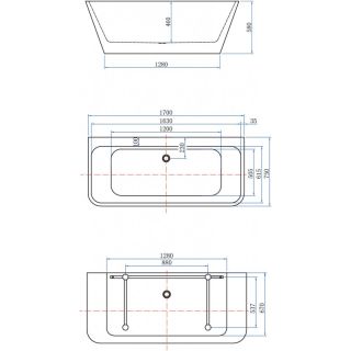 Акриловая ванна Aquanet Family Perfect 260056 170x75 см