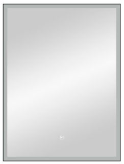 Зеркало с подсветкой Continent Frame Black ЗЛП948 с сенсорным выключателем 60см чёрный