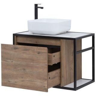 Тумба под раковину Aquanet Nova Lite Loft 261658 L 75 см дуб рустикальный