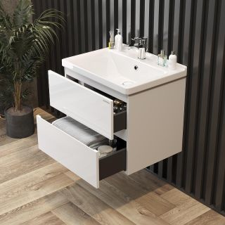 Тумба под раковину подвесная Onika Эвада 106156 60 см белый