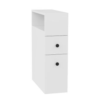 Шкаф-пенал напольный Onika Кроун 402001 20 см белый