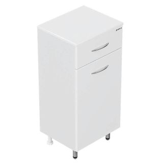 Полупенал напольный Onika Каприз 404014 с бельевой корзиной 40 см белый