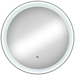 Зеркало с подсветкой Continent Planet White ЗЛП691 с бесконтактным сенсором 80см белый