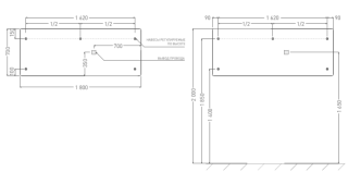 Зеркало с подсветкой Salini Ombra 27M021870BH 180см