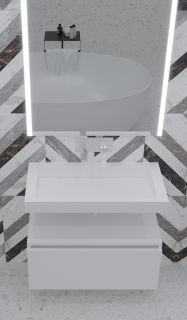 Ящик под столешницу Armadi Art Flat 60см белый 897-060-W