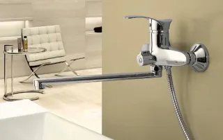 Смеситель для ванны и душа Frap F22001 хром