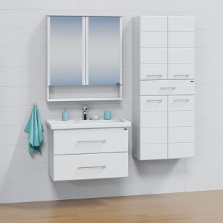 Подвесная тумба под раковину Санта Омега 207005 80 см белый