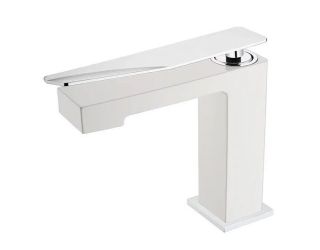 Смеситель для раковины Boheme Q 141-WCR.2 белый/хром