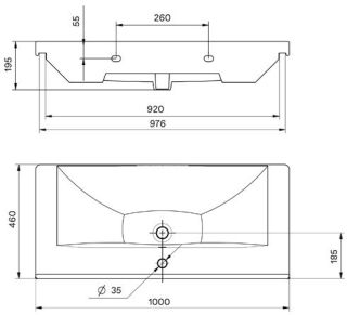 Раковина Акватон Миранда 100см 1WH302249