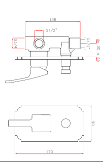 Встраиваемый однорычажный смеситель для душа с переключателем, хром Cezares LEGEND-VDIM-01