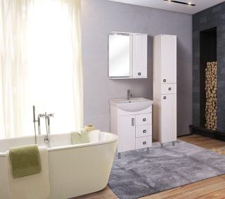 Шкаф-зеркало с подсветкой Onika Лига 206030 правый 60см белый