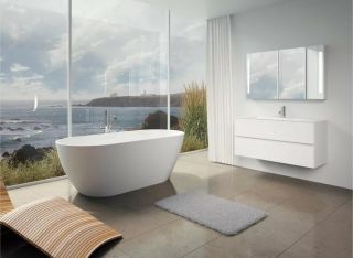 Ванна из искусственного камня Riho Bilbao B119001105 150x75см белый