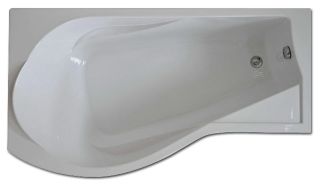 Акриловая ванна Bas Капри 170x80 см левая без гидромассажа