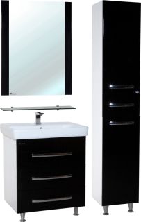 Тумба под раковину Bellezza Рокко 70см чёрный 00000010163