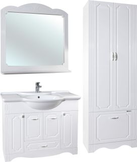 Зеркало Bellezza Кантри 105см белый 00000006175