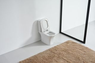 Унитаз-компакт Orange C02-000W безободковый, сиденье с микролифтом