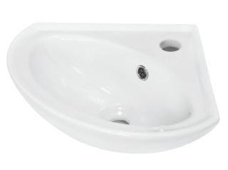 Раковина угловая Sanita Веер 44см белый