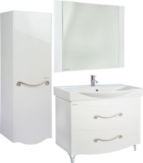 Пенал Bellezza Сесилия 40см левый белый 00000007095