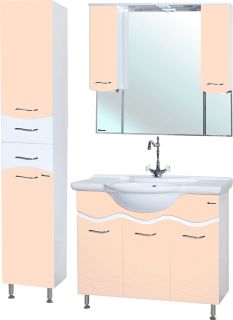 Пенал Bellezza Мари 35см с бельевой корзиной бежевый 00000007313