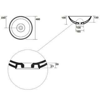 Раковина Kerasan Ciotola 430301 белая 46 см