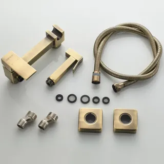 Гигиенический душ со смесителем Shevanik S137Q бронза