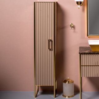 Пенал Armadi Art Monaco 170см капучино/золото 868-CPG