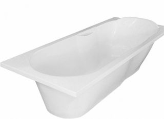 Ванна из литьевого мрамора Эстет Kamelia silk ФР-00014535 180x75см белый матовый