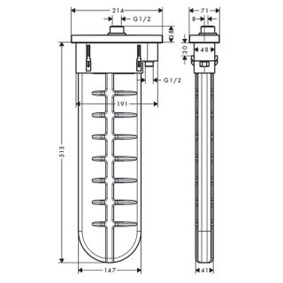 Скрытая часть Hansgrohe 28010670