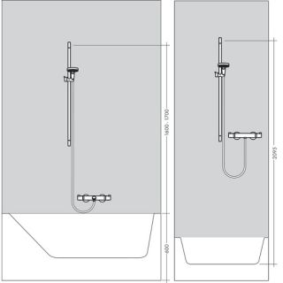 Штанга для душа Hansgrohe Unica S Puro 28631700 90 см