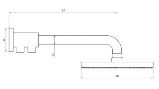 Верхний душ Paini Maggiore 50CR759TCARE20ET8 20см хром