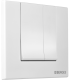 Кнопка смыва Berges Novum soft touch белый 040044