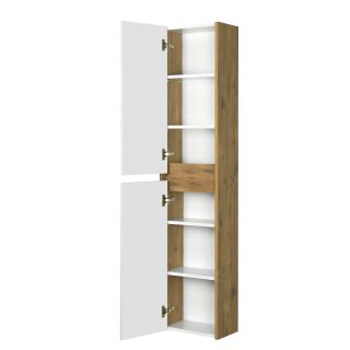 Шкаф Акватон Сканди белый/дуб рустикальный 1A255003SDZ90