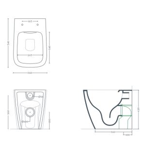Унитаз Artceram A16 ASV007 17 00 черный