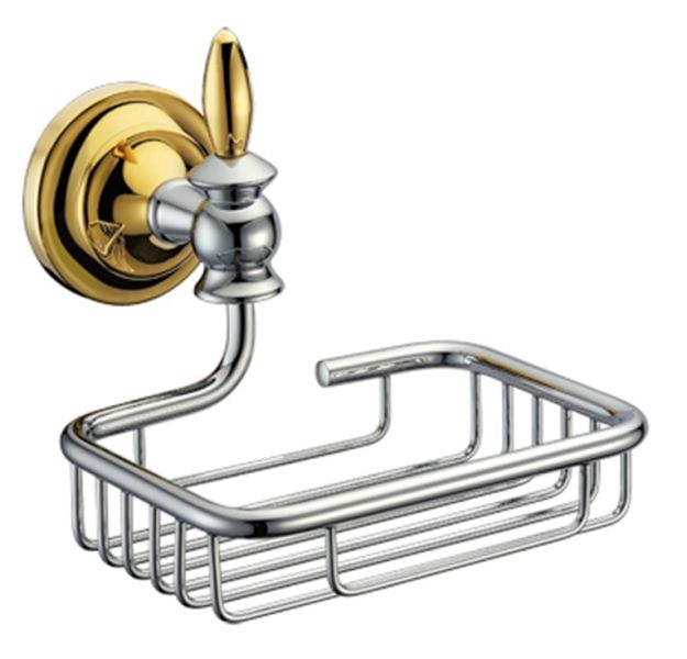 Мыльница Melana MLN-820012 хром/золото