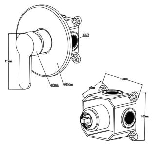 Душевой комплект Swedbe Platta 5528 хром