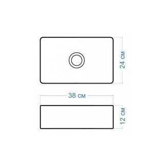 Раковина чаша Maretti UM13NS40-844, белая