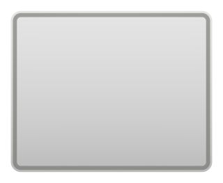 Зеркало с подсветкой Misty 3 Неон 100см с сенсором на корпусе белый