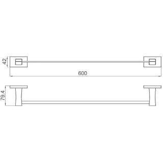 Полотенцедержатель Gappo G0701-6 чёрный