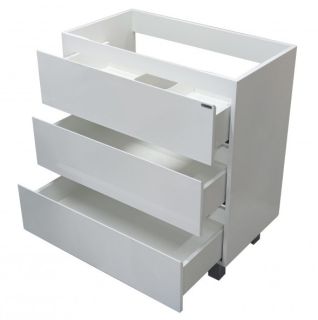 Напольная тумба под раковину Эстет Bali New ФР-00009966 80см три ящика белый