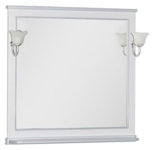 Зеркало Aquanet Валенса 180145 100 см белый краколет/серебро