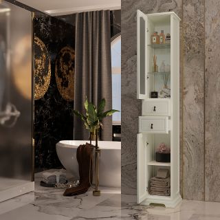 Шкаф-колонна Opadiris Риспекто 30 L 00-00005829 Слоновая кость